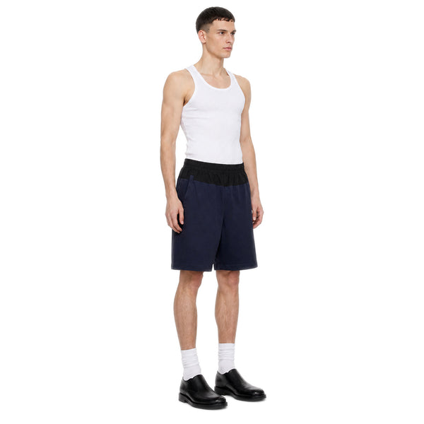 Two Tone Panelled Shorts – Black / Navy