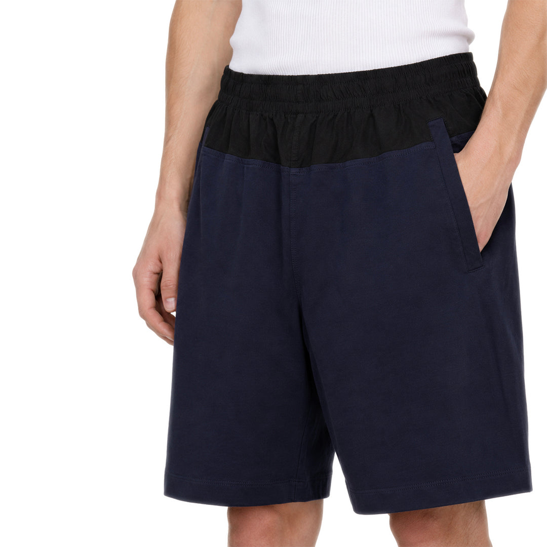 Two Tone Panelled Shorts – Black / Navy
