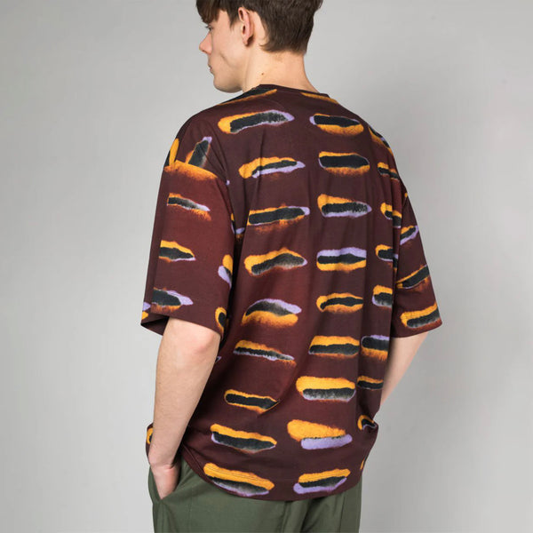 Haky Trade Tattoo Printed T-shirt – Burgundy
