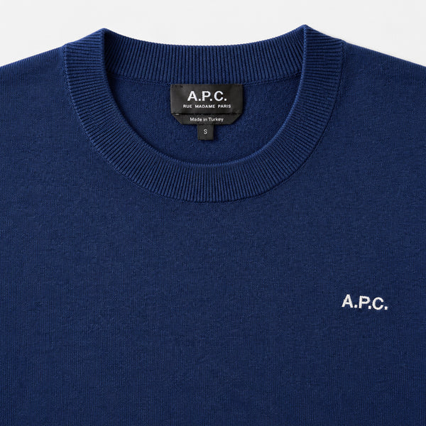 Logo Knit Sweatshirt – Navy