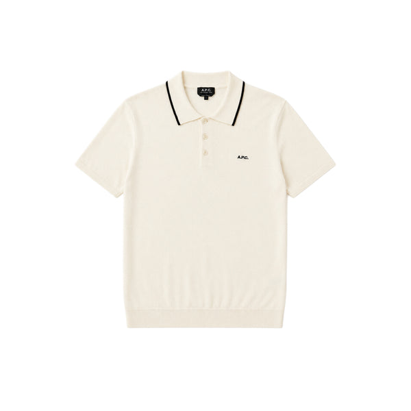 Flynn Polo – Off White / Black