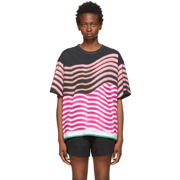 Hagles Stripe Printed T-shirt – Pink