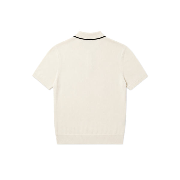Flynn Polo – Off White / Black