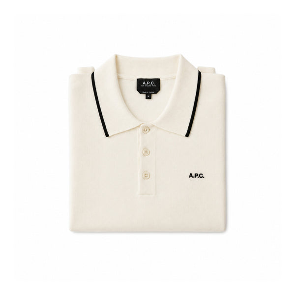 Flynn Polo – Off White / Black