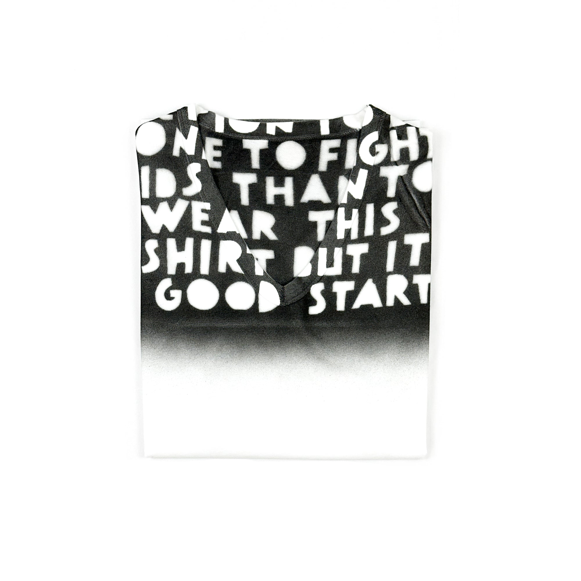Aids Charity T-shirt White/Black