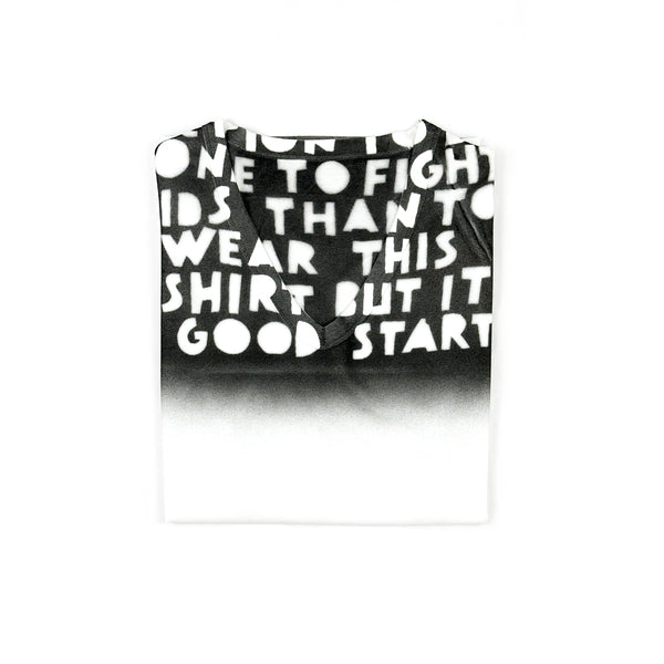AIDS Charity T-shirt – White/Black
