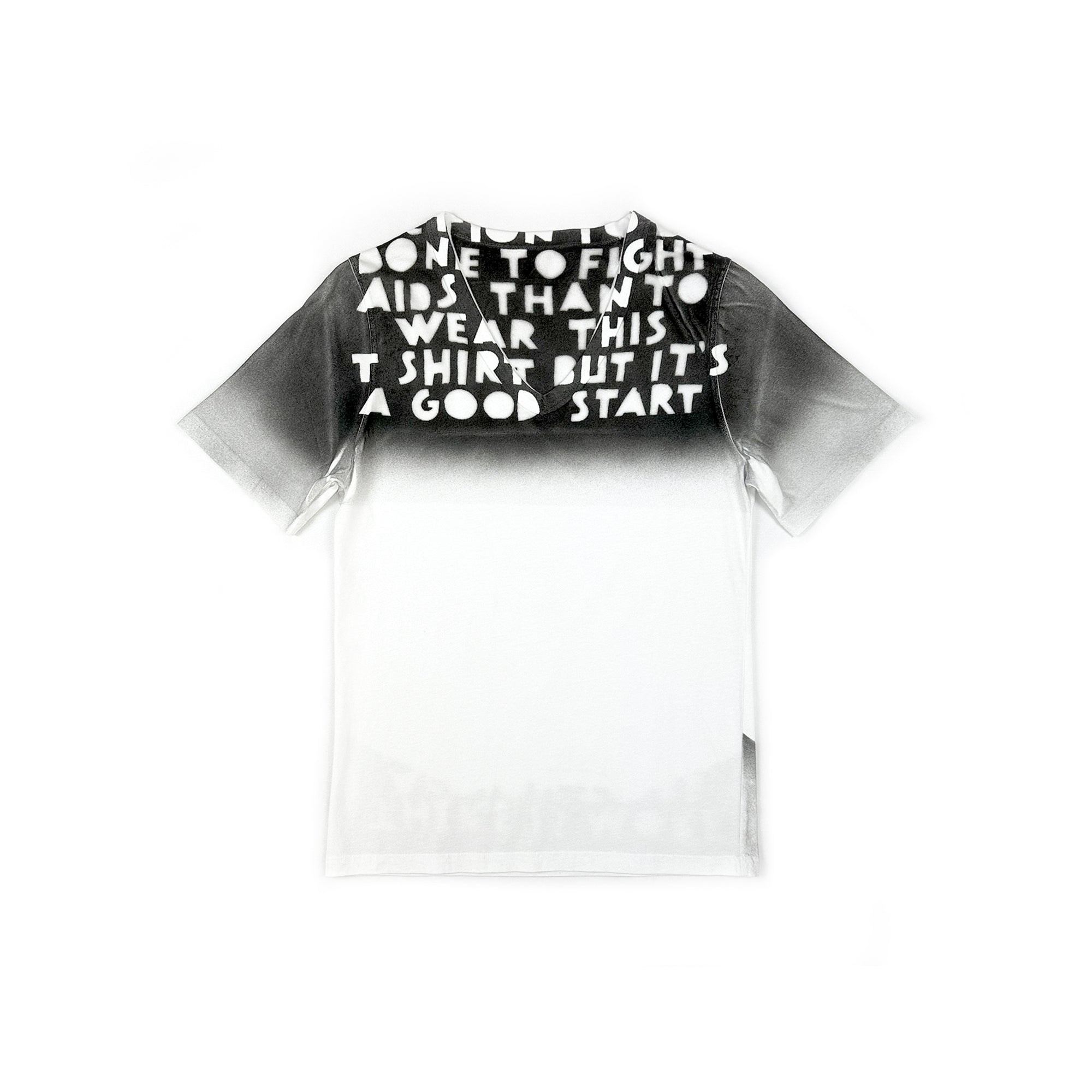 Aids Charity T-shirt White/Black