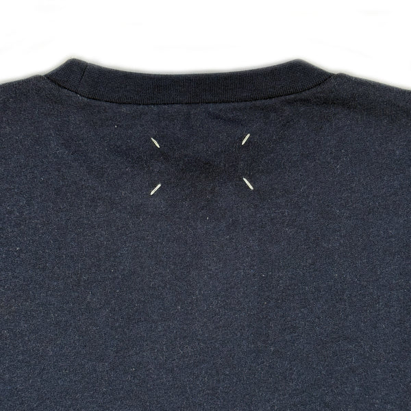 Elbow Patch Sweatshirt - Navy Marle