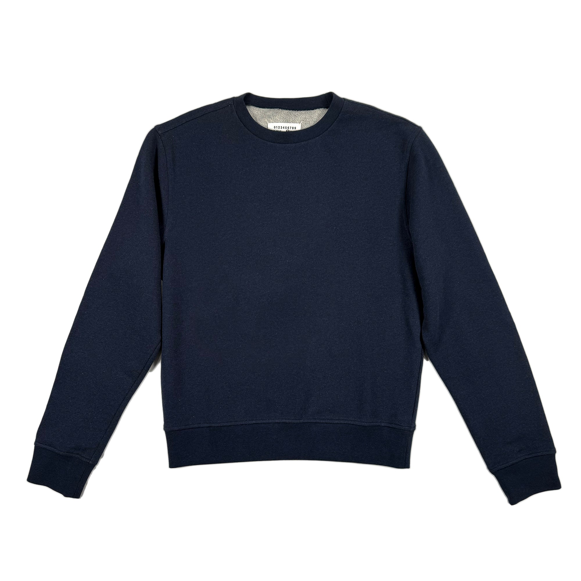 Elbow Patch Sweatshirt - Navy Marle