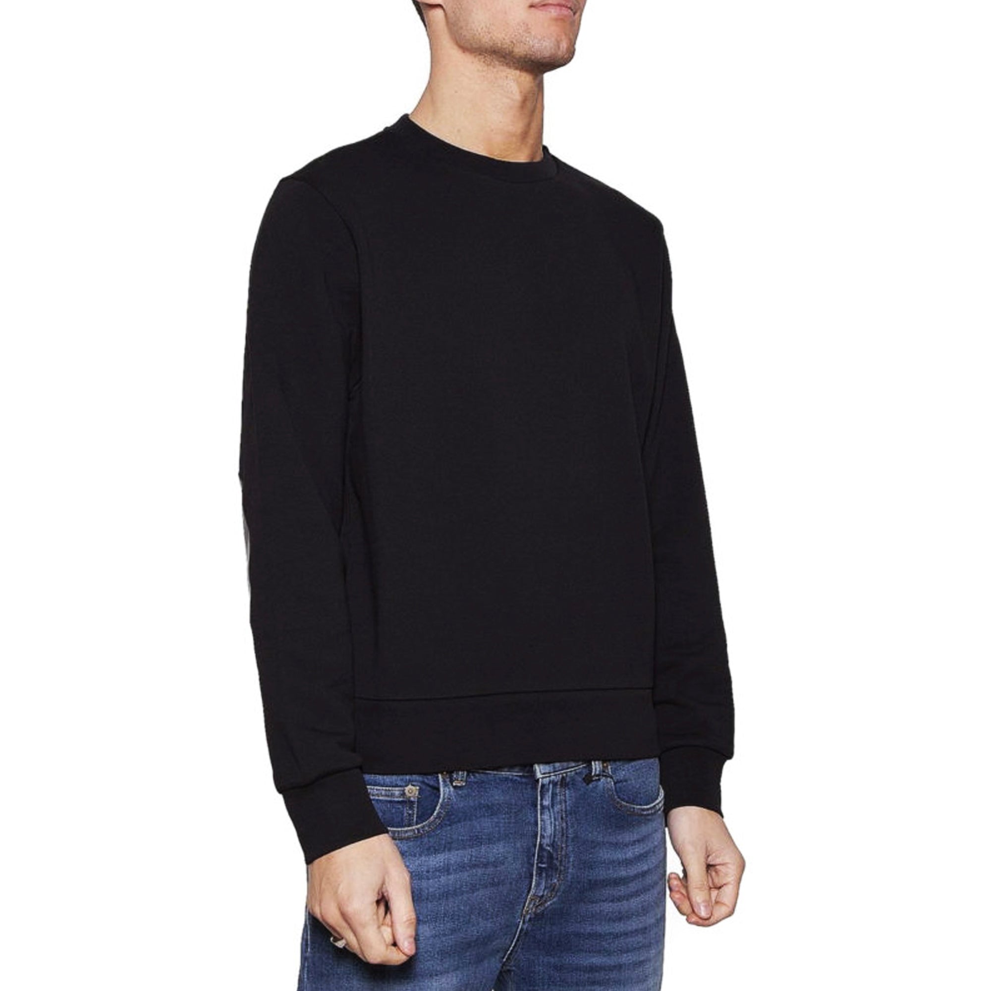 Elbow Patch Sweatshirt - Black