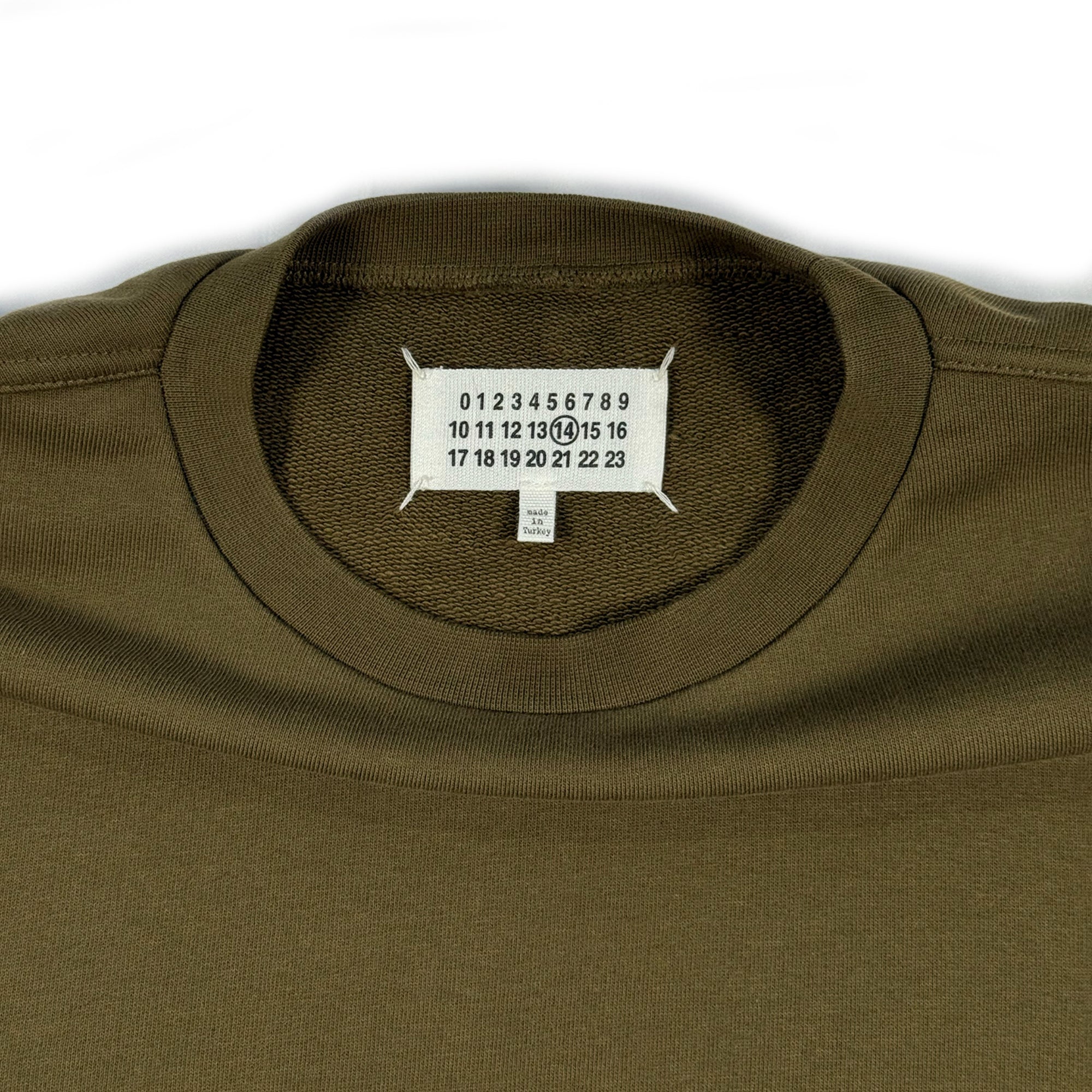 Elbow Patch Sweatshirt - Olive