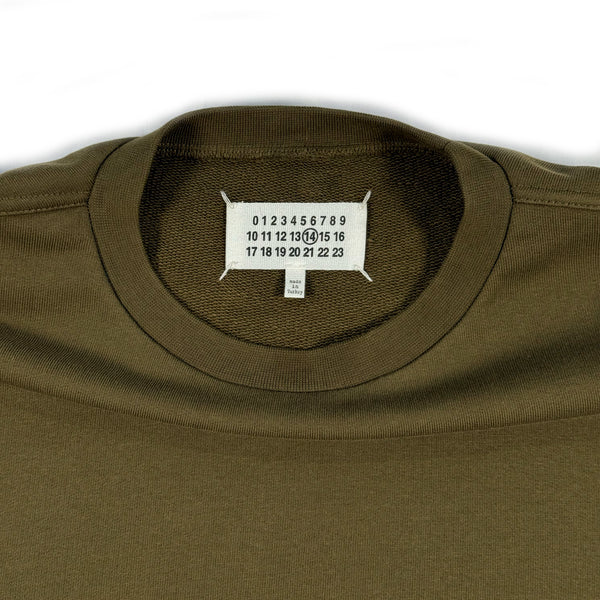 Elbow Patch Sweatshirt - Olive
