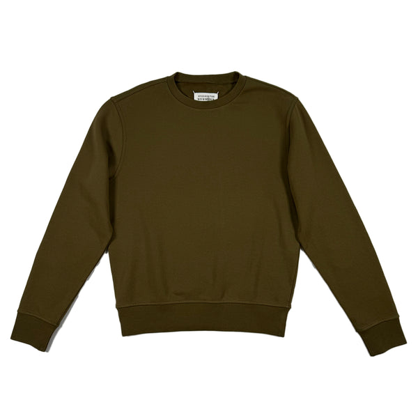 Elbow Patch Sweatshirt - Olive