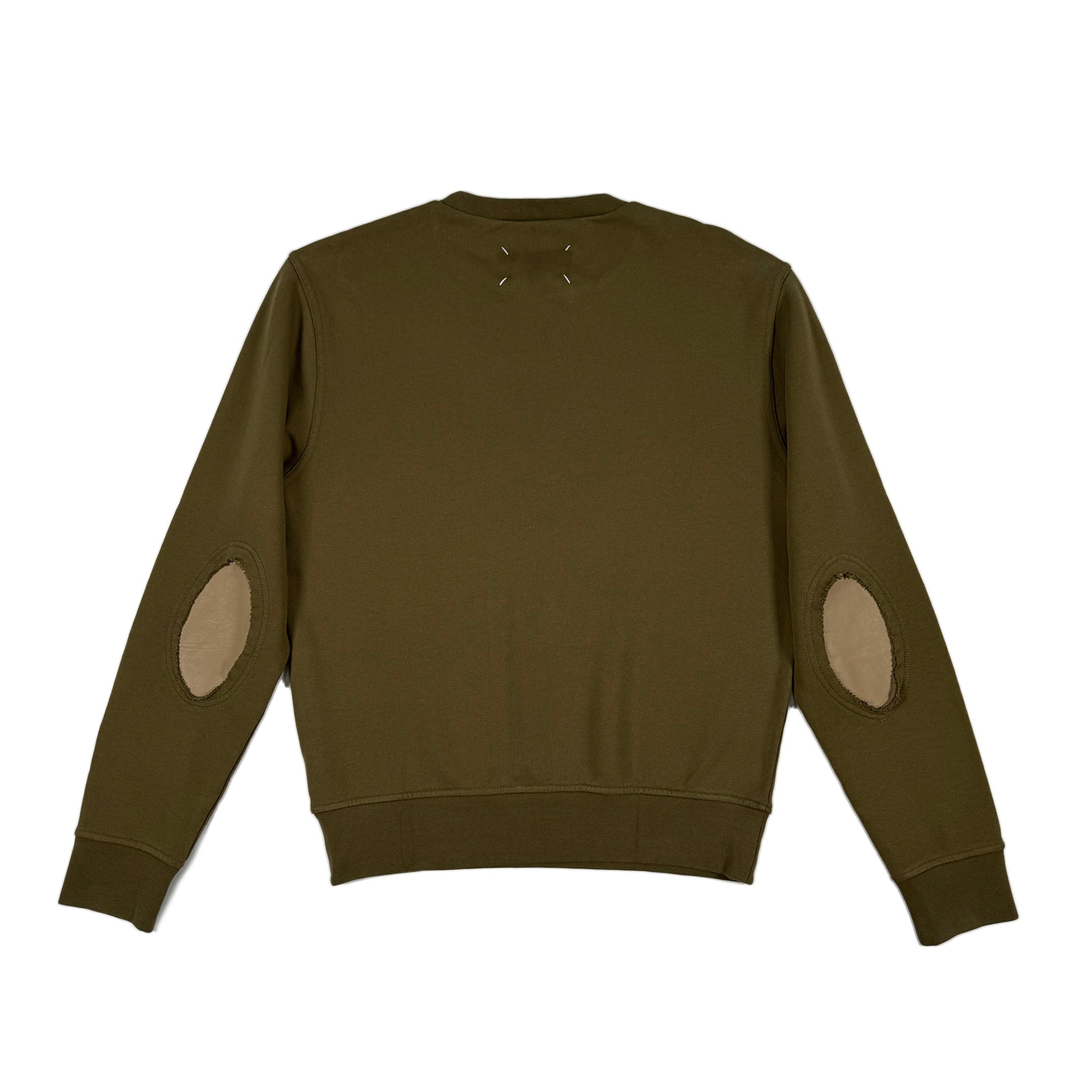 Elbow Patch Sweatshirt - Olive