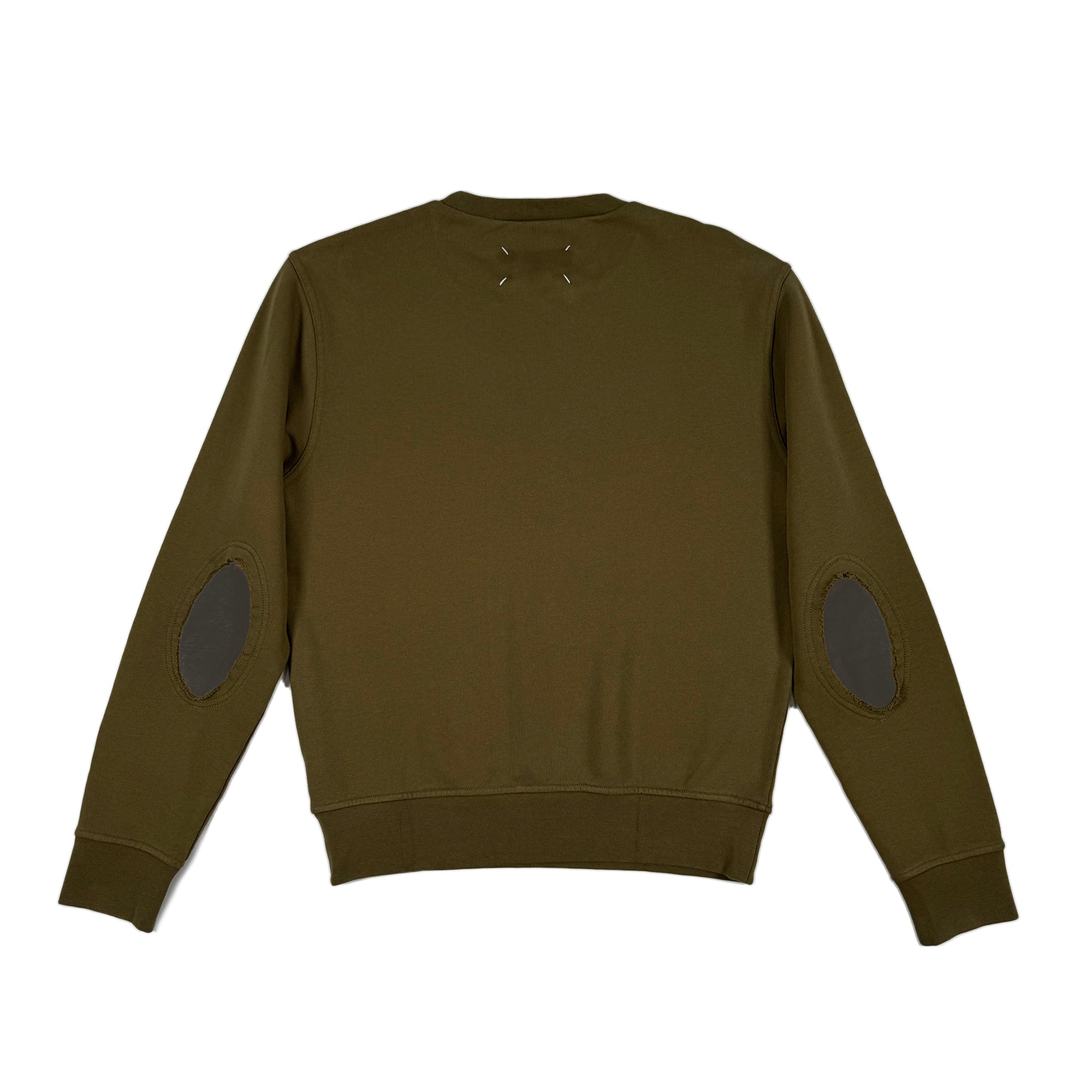 Elbow Patch Sweatshirt - Olive