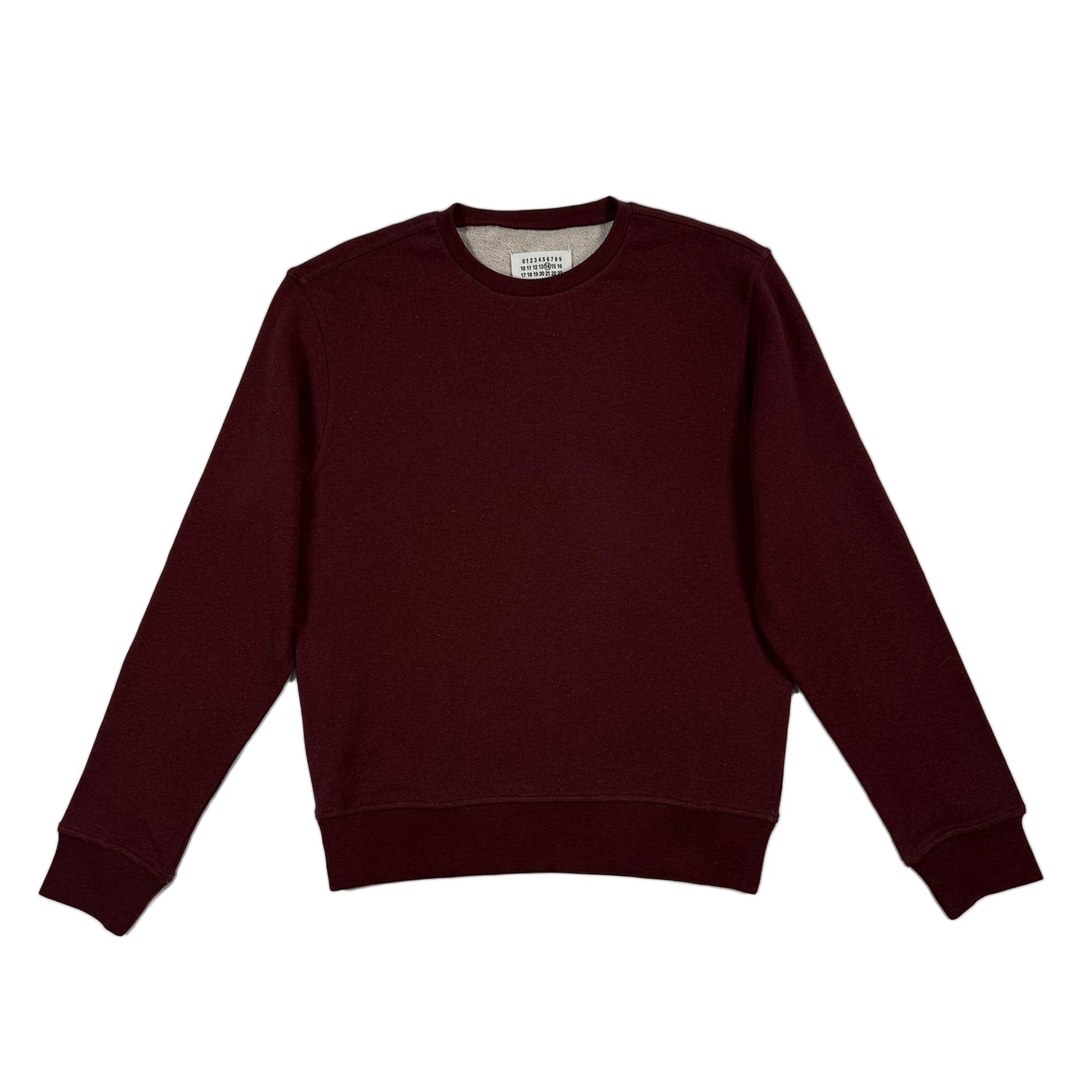 Elbow Patch Sweatshirt - Burgundy Marle