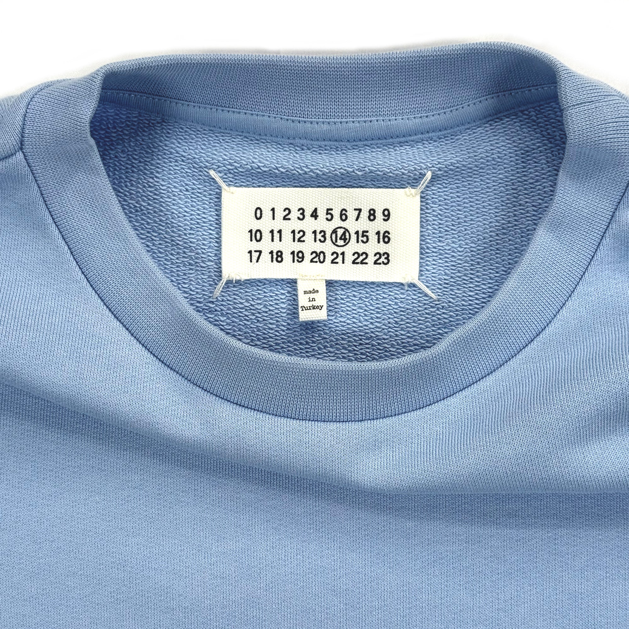 Elbow Patch Sweatshirt - Light Blue