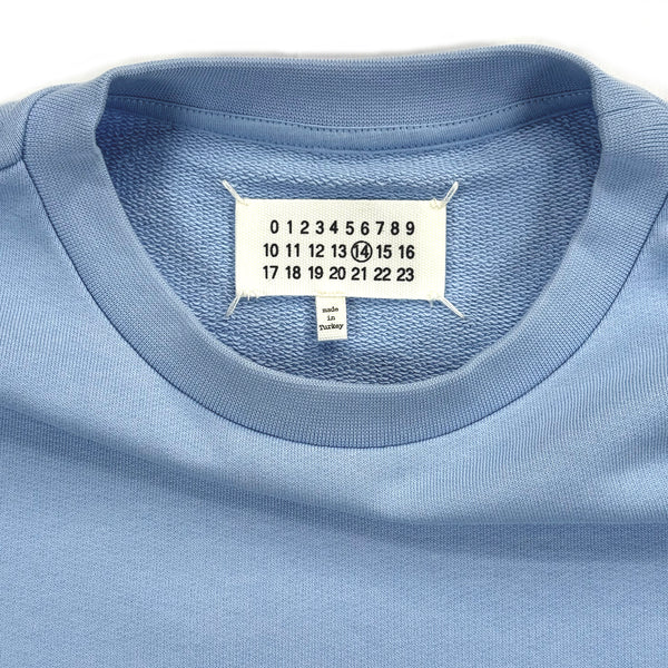 Elbow Patch Sweatshirt - Light Blue