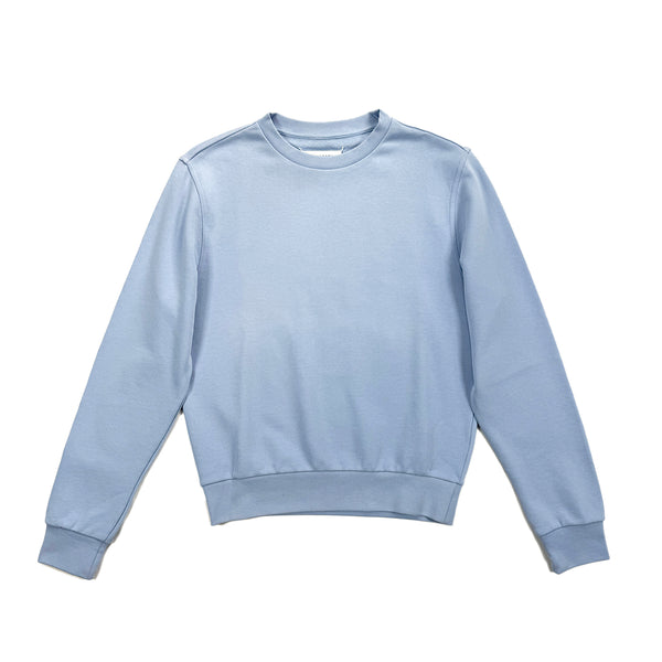 Elbow Patch Sweatshirt - Light Blue