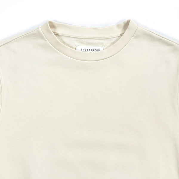 Elbow Patch Sweatshirt - Cream