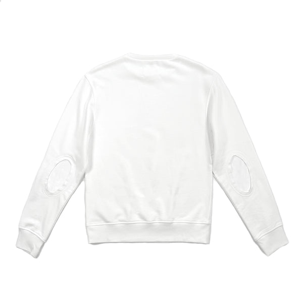 Elbow Patch Sweatshirt - White