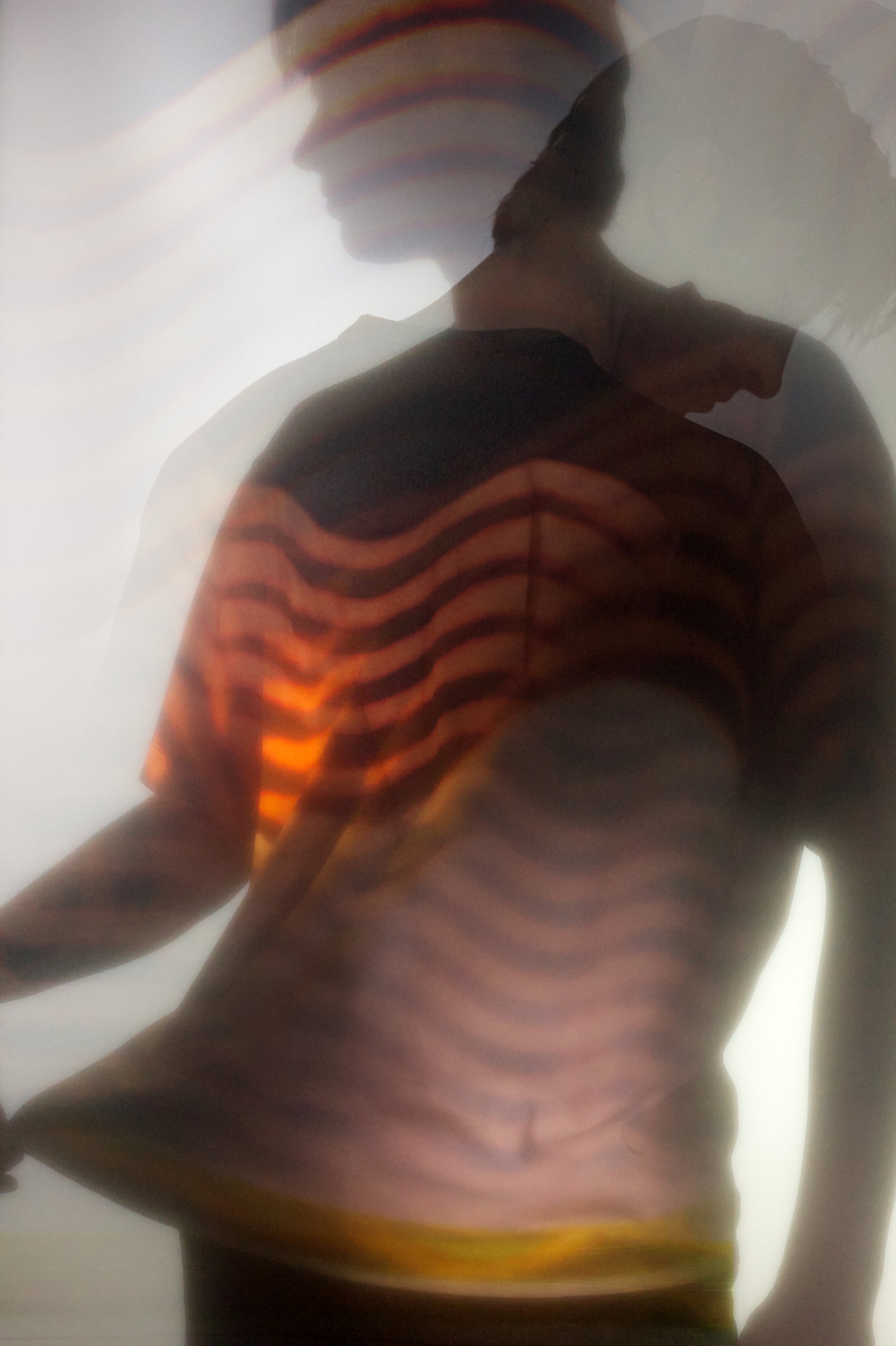 Hagles Stripe Printed T-shirt Light Blue