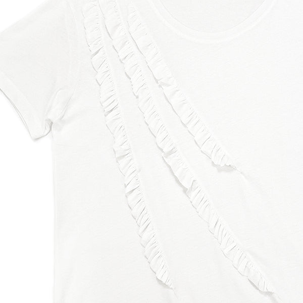 Diagonal Frill T-shirt