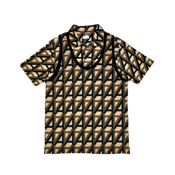 Helio Singlet – Geometric Print