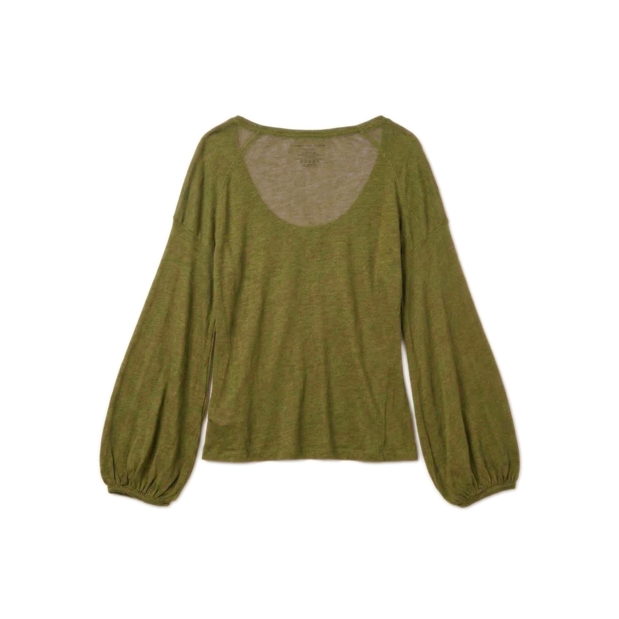 Ultra-fine Bell Sleeve Top – Green