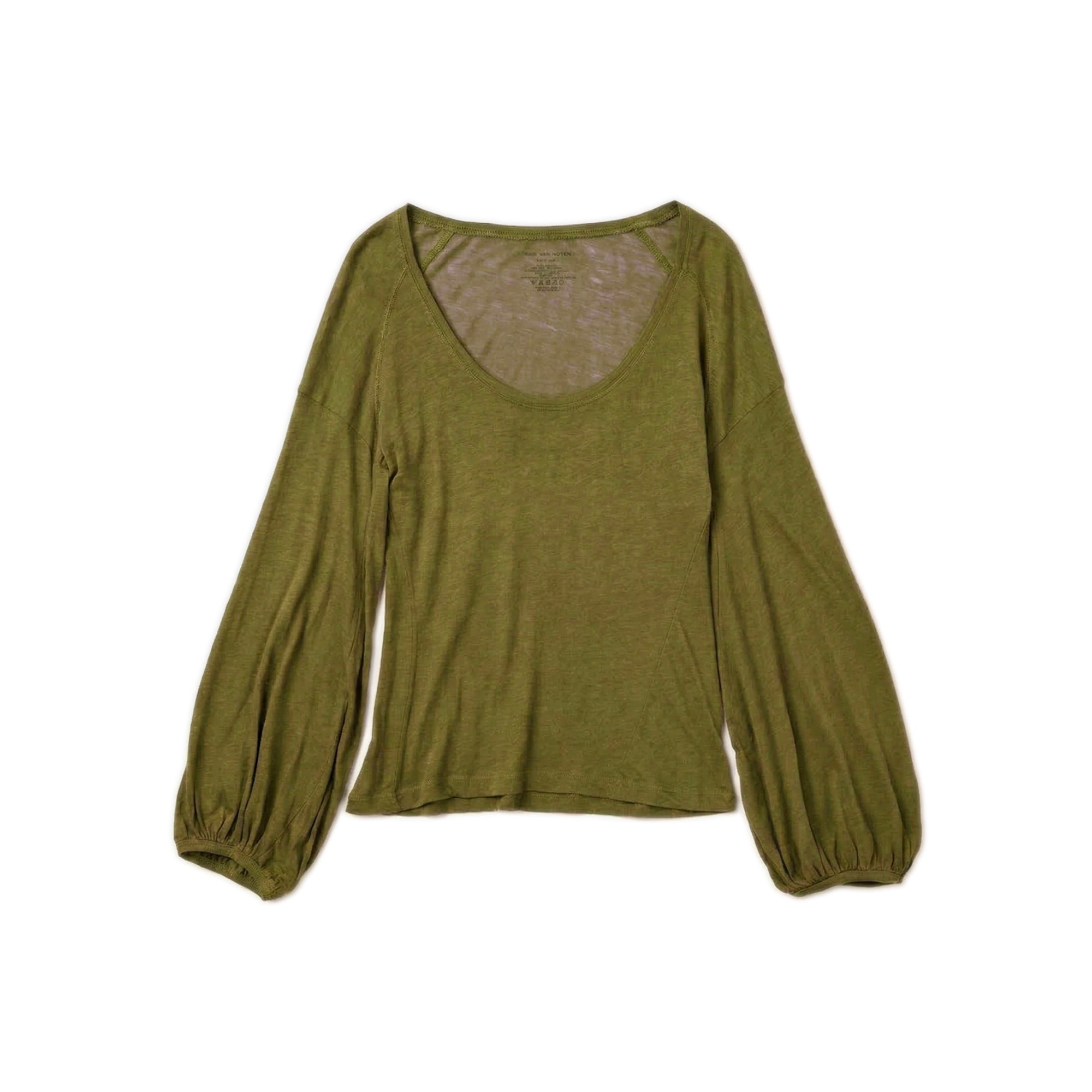Ultra-fine Bell Sleeve Top – Green