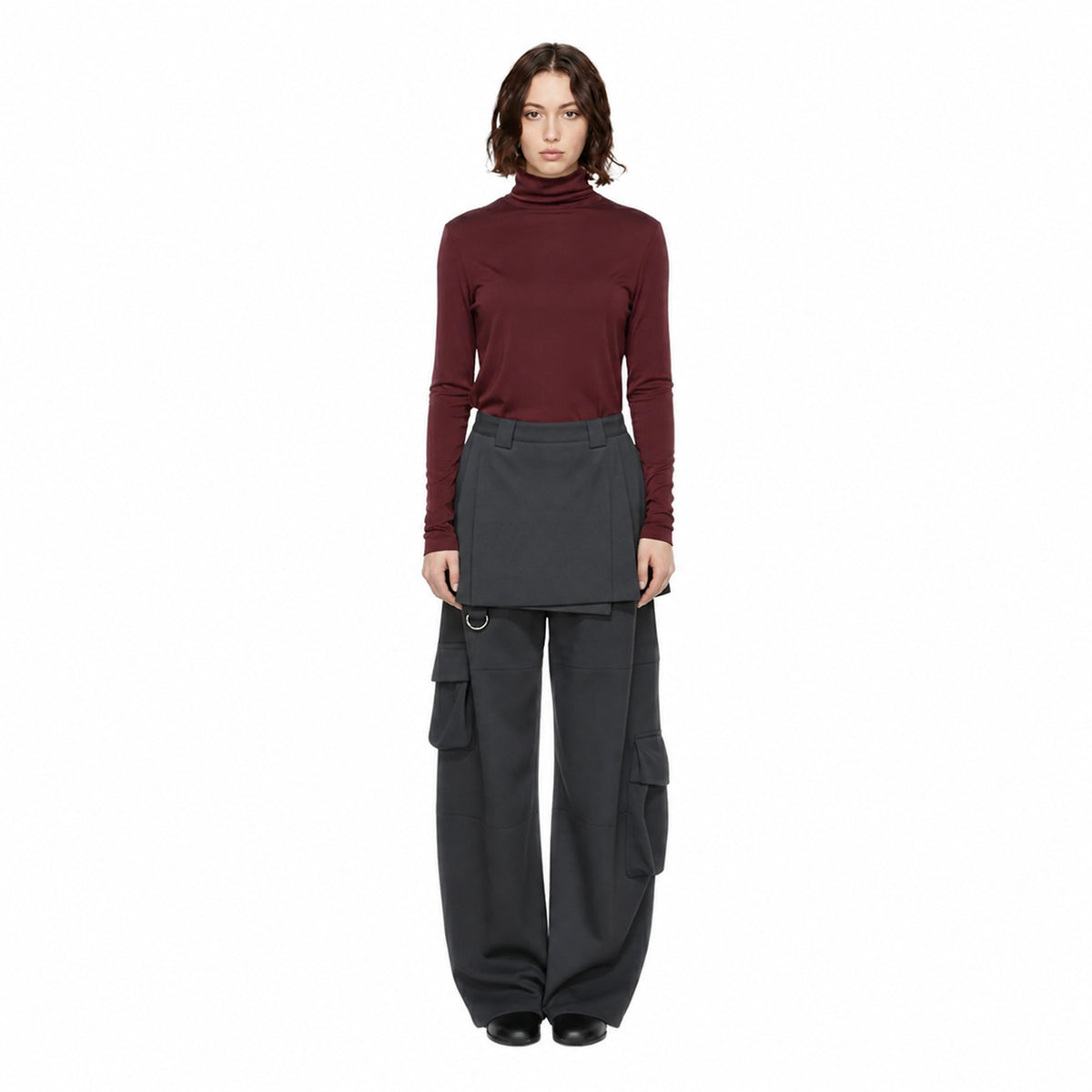 Heyze Stretch Turtleneck – Aubergine