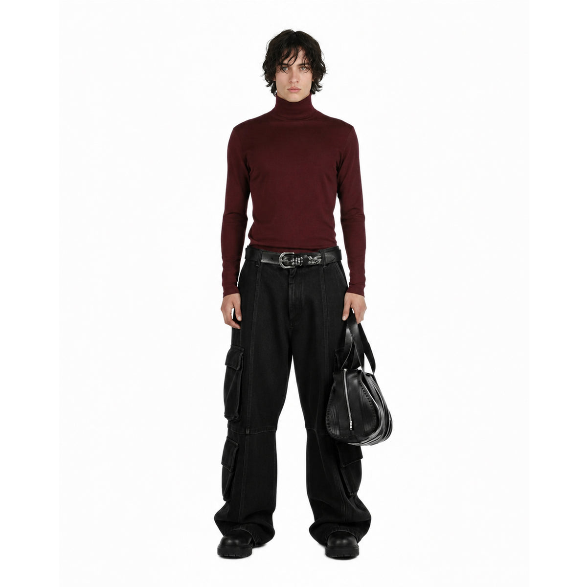 Heyze Stretch Turtleneck – Aubergine