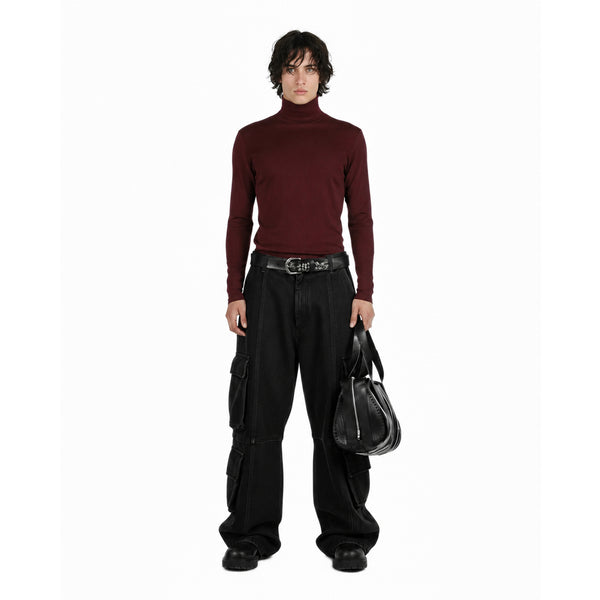 Heyze Stretch Turtleneck – Aubergine