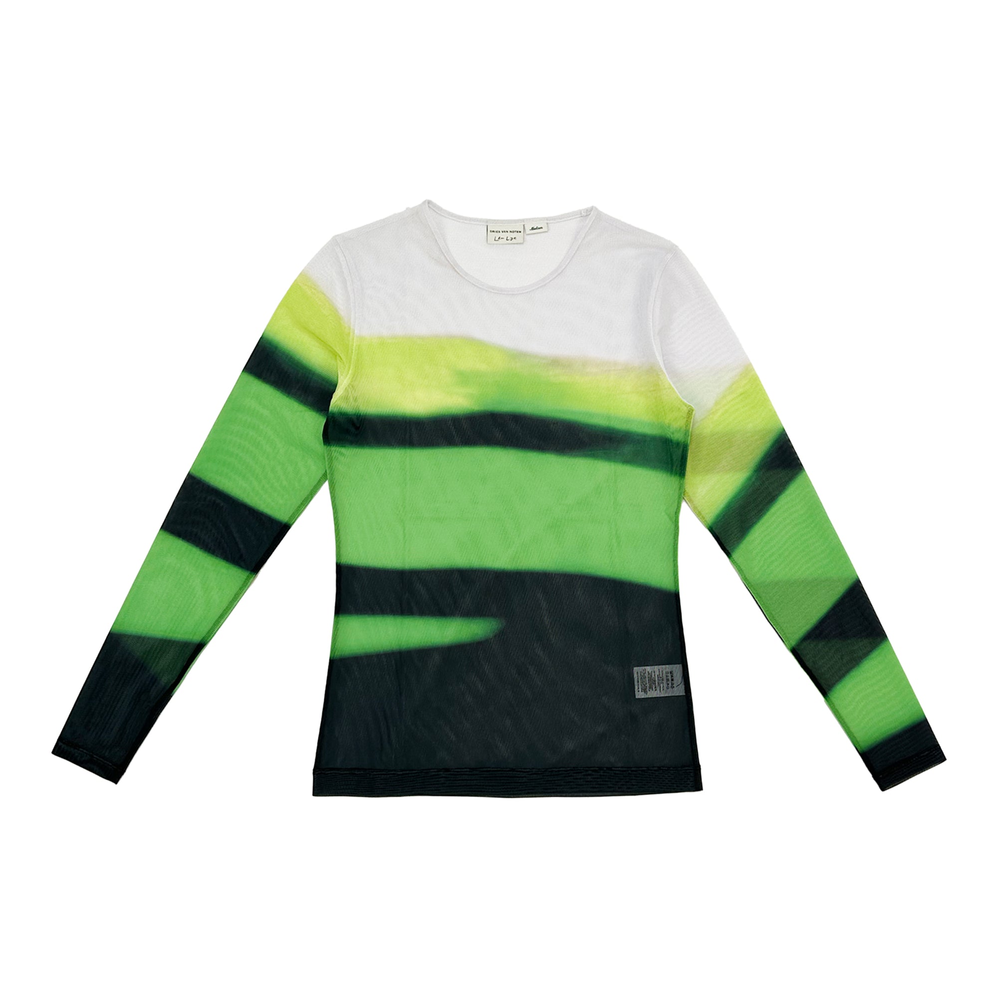 Haste Printed Mesh Long Sleeve Top