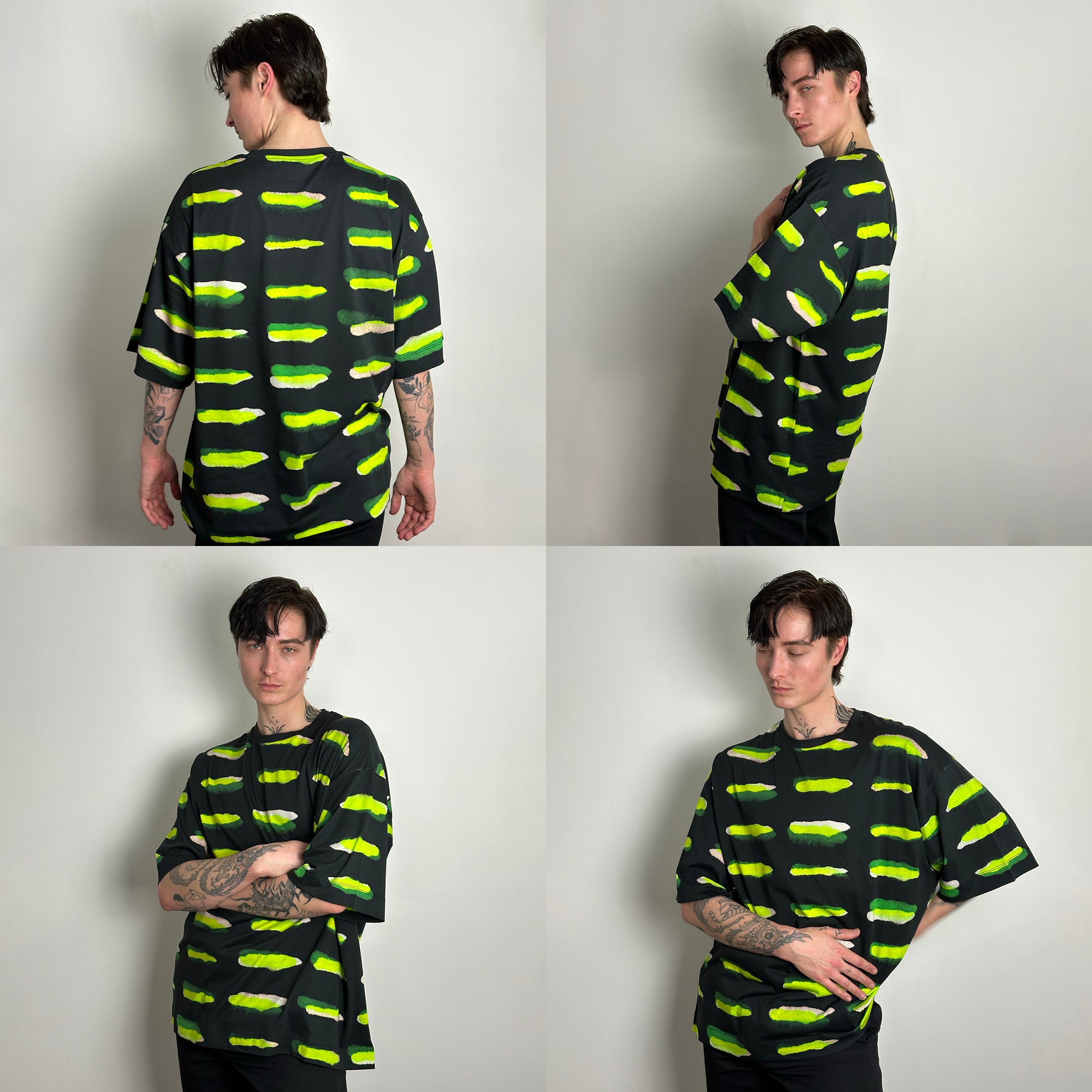 Heky Trade Tattoo Printed T-shirt – Navy