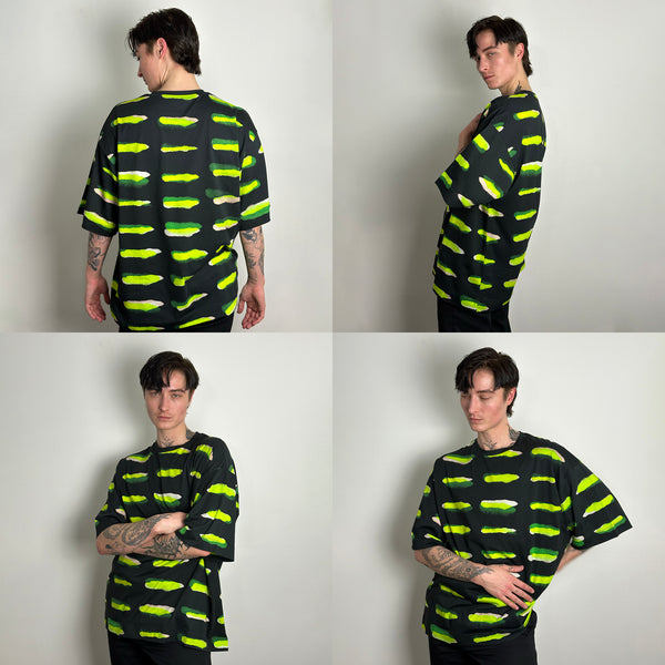 Haky Trade Tattoo Printed T-shirt – Navy