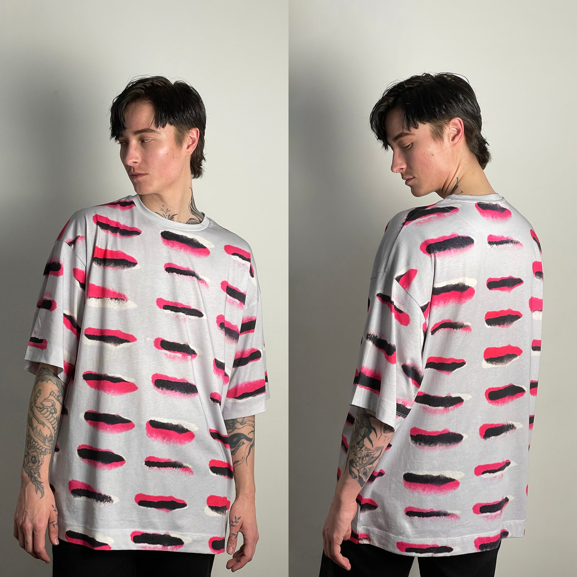 Heky Trade Tattoo Printed T-shirt – Grey