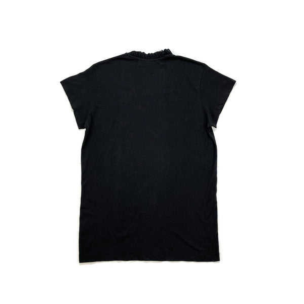 Frill Collar V-neck T-shirt