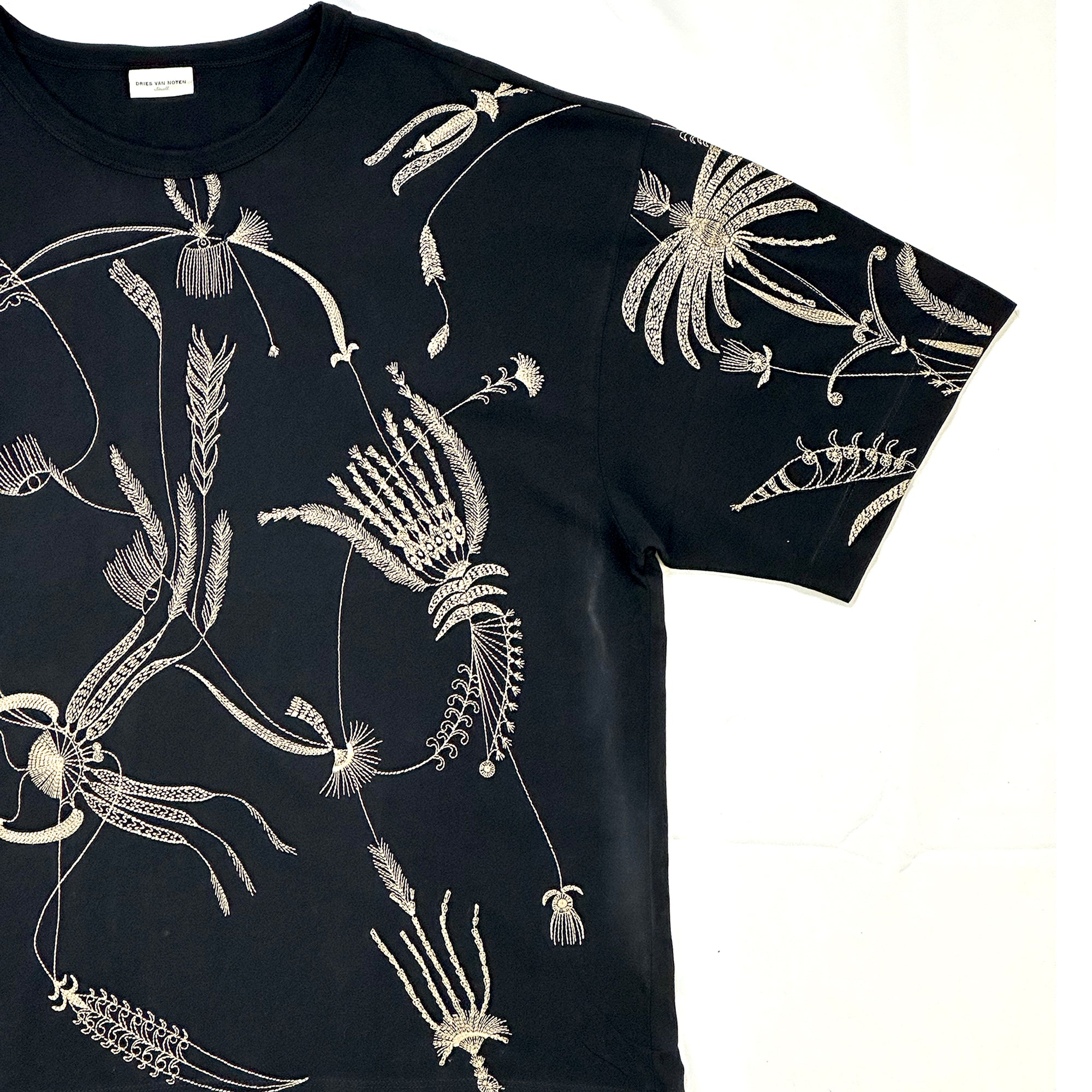 Embroidered Oversized T-shirt Black