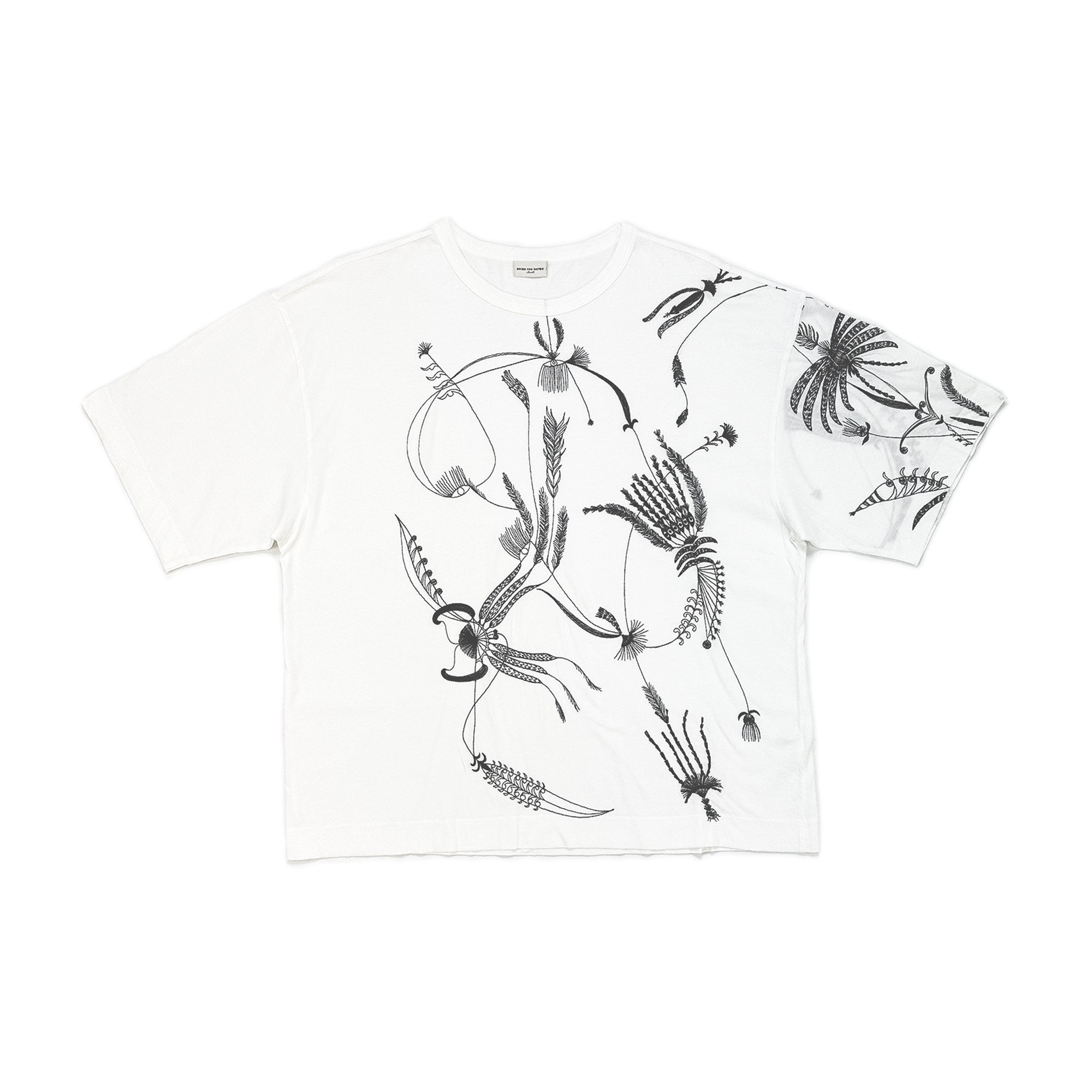 Embroidered Oversized T-shirt White