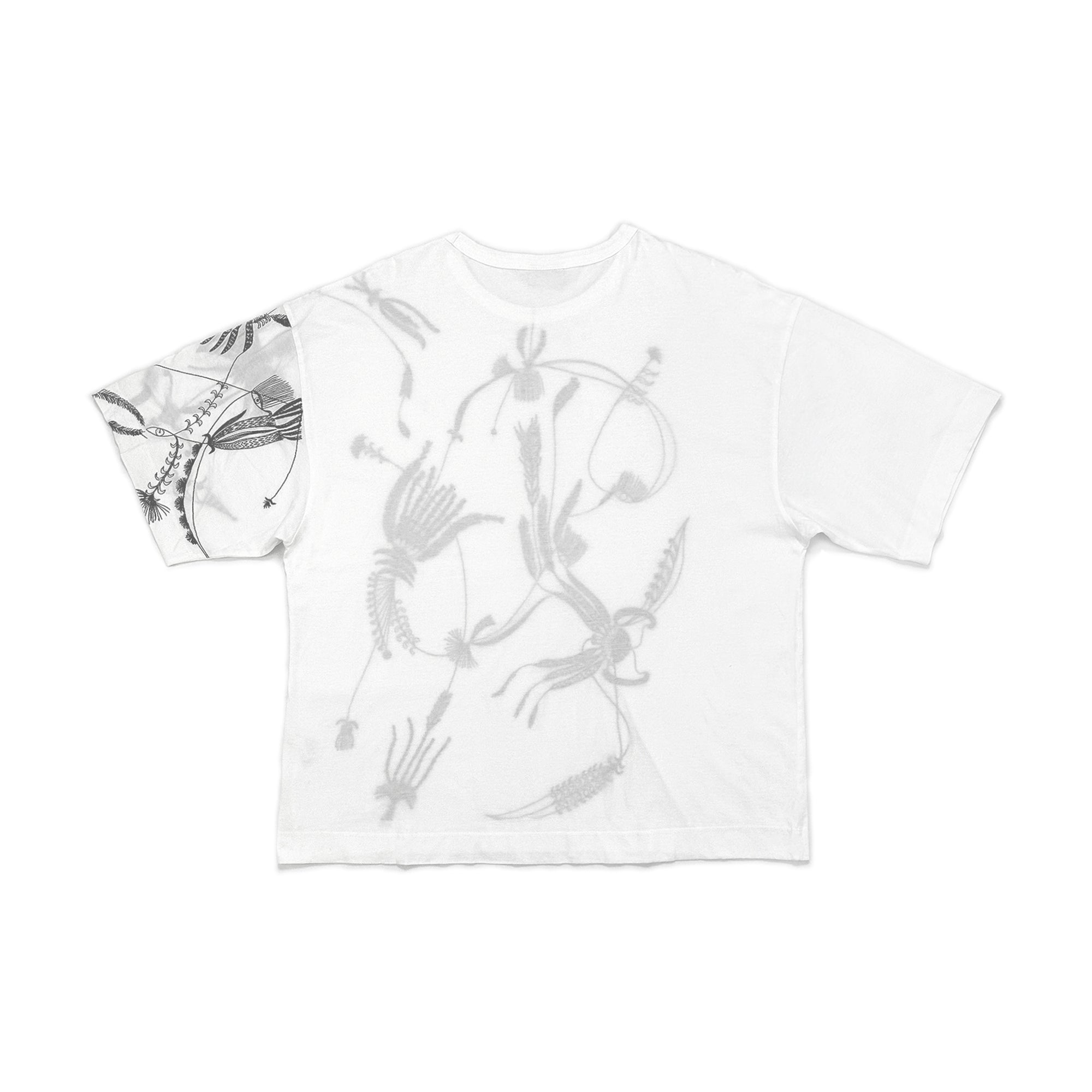 Embroidered Oversized T-shirt White