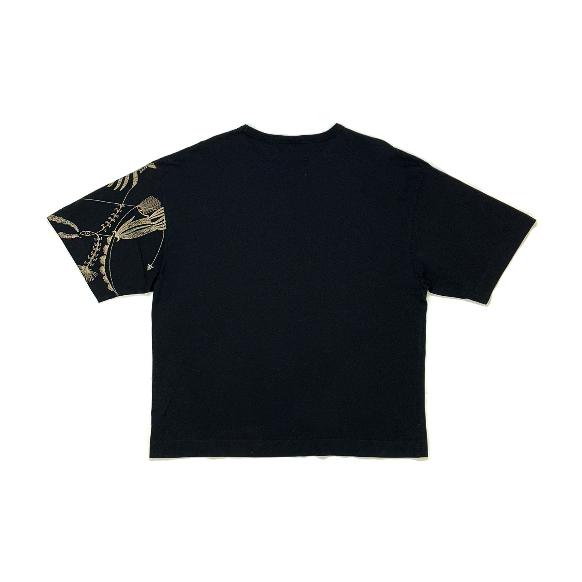 Embroidered Oversized T-shirt Black