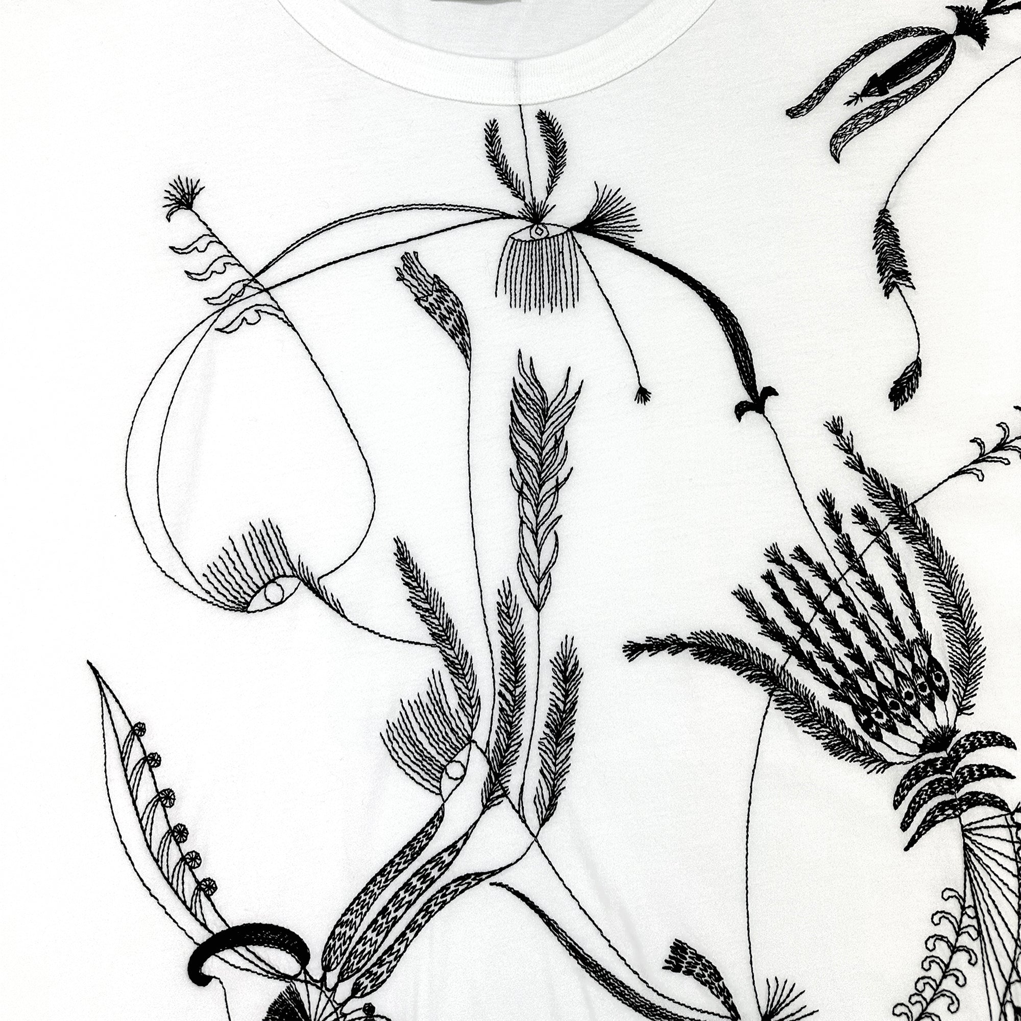 Embroidered Oversized T-shirt White