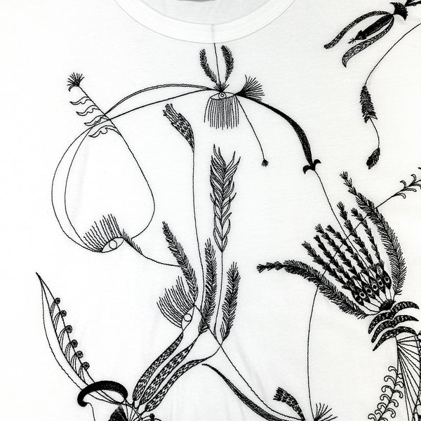 Embroidered Oversized T-shirt White