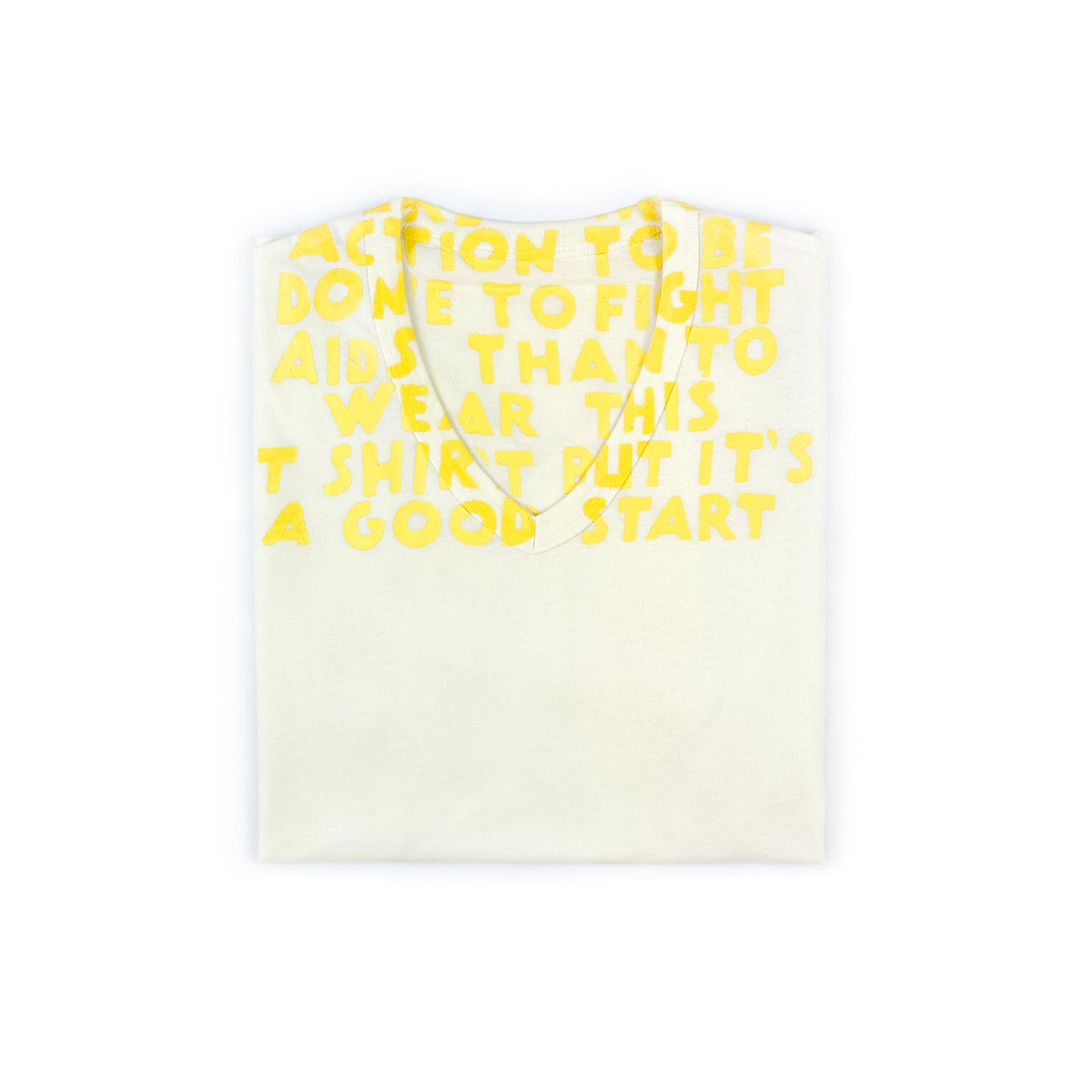 Aids Charity T-shirt Yellow