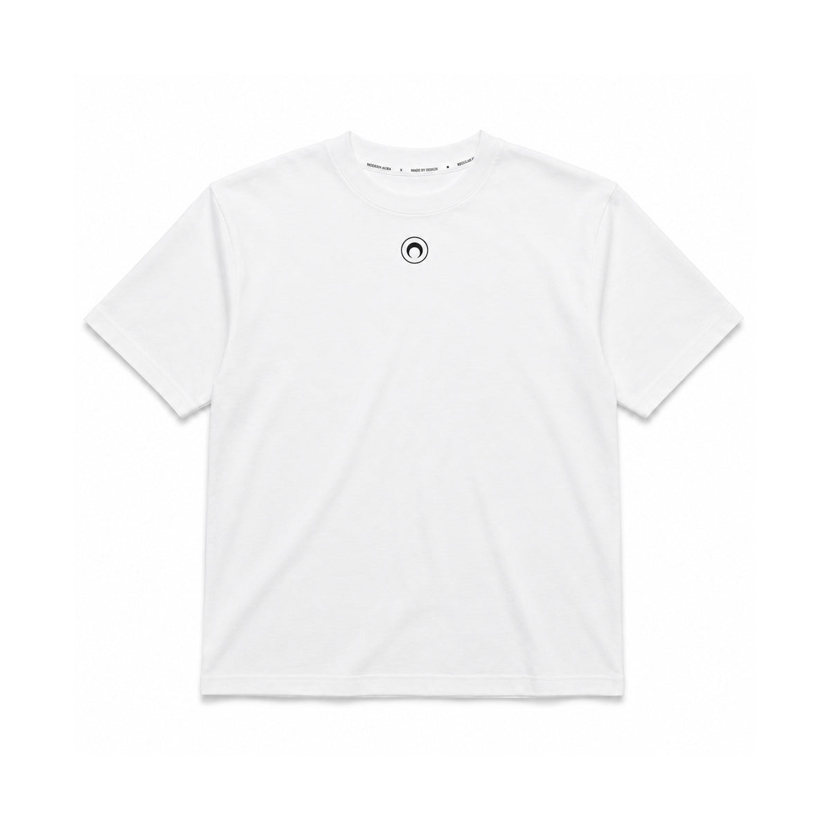 Moon Logo Jersey Loose Fit SS T-shirt - White