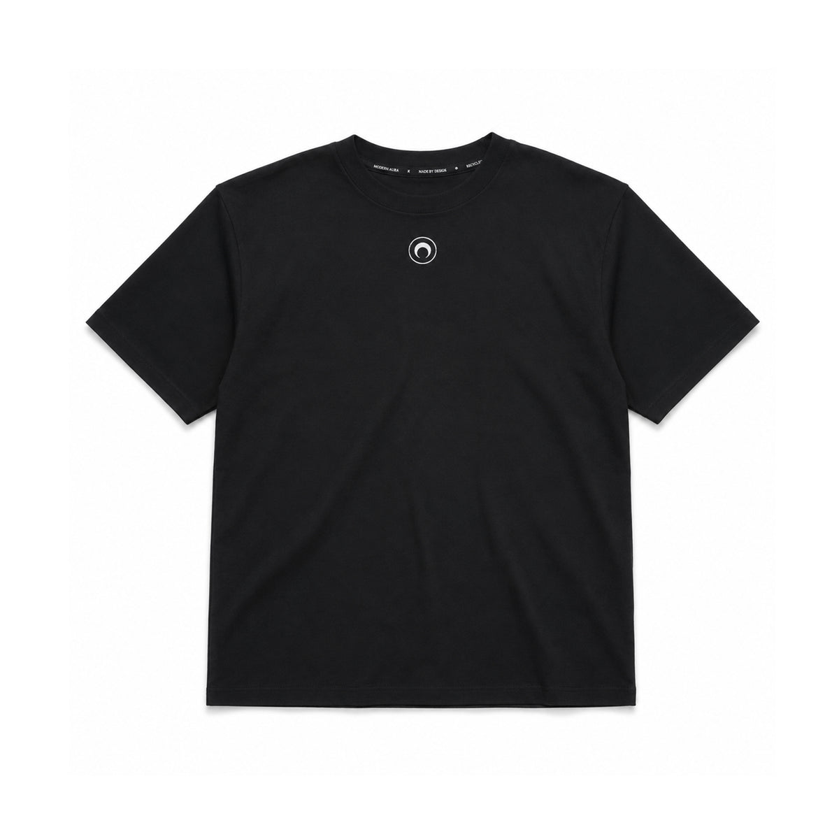 Moon Logo Jersey Loose Fit SS T-shirt - Black