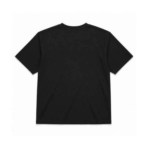 Moon Logo Jersey Loose Fit SS T-shirt - Black