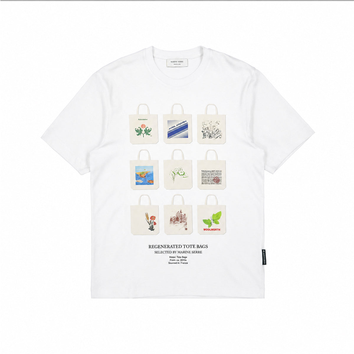 Tote Bag Print Organic Cotton T-shirt - White