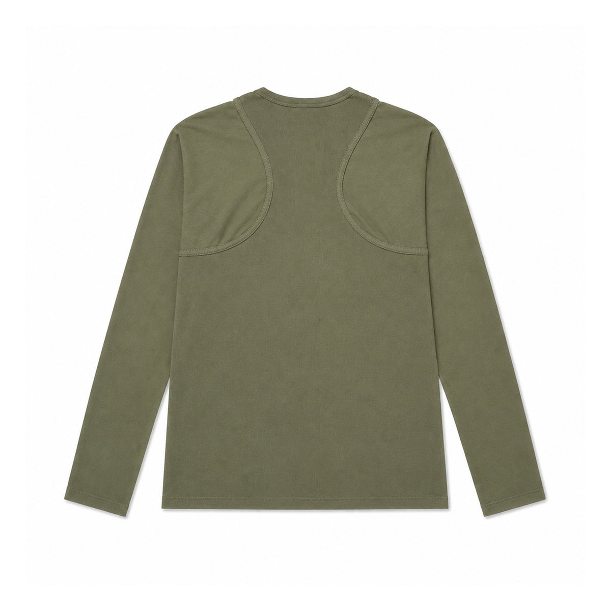 Moon Logo Contrast Jersey Long Sleeve - Green